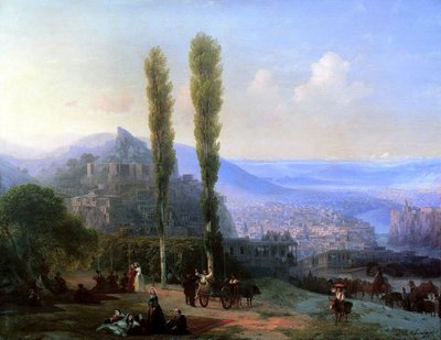 Näkymä Tiflisiin, 1869. tekijältä Ivan Konstantinovich Aivazovsky