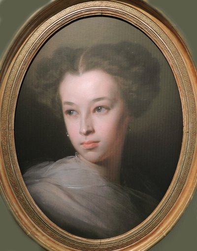 Natalia Aleksandrovna Puškinan muotokuva, Merenbergin kreivitär 1836-1913, runoilijan tytär, 1849 tekijältä Ivan Kosmich Makarov