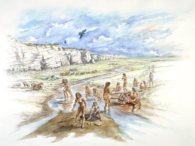 Boxgrove Quarry, esihistoriallinen, 1990-2010 tekijältä Ivan Lapper