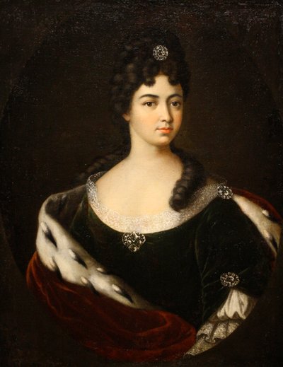 Kreivitär Smaragda Maria Cantemirin muotokuva, 1710-luvun loppu - 1720-luvun alku. tekijältä Ivan Nikitich Nikitin