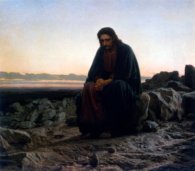 Kristus autiomaassa. tai Kristus erämaassa tekijältä Ivan Nikolaevich Kramskoy