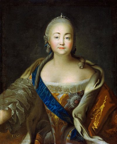 Keisarinna Elisabetin muotokuva 1709-1762, 1750-1760. tekijältä Ivan Petrovich Argunov