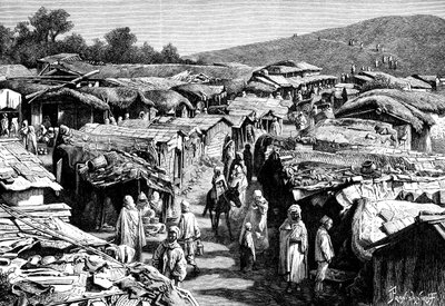 Beni-Ramasses-kortteli, Constantine, Algeria, 1895. tekijältä Ivan Pranishnikoff