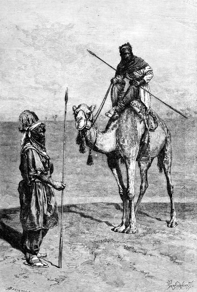 Tuaregit matkalla, Pohjois-Afrikka, 1895. tekijältä Ivan Pranishnikoff