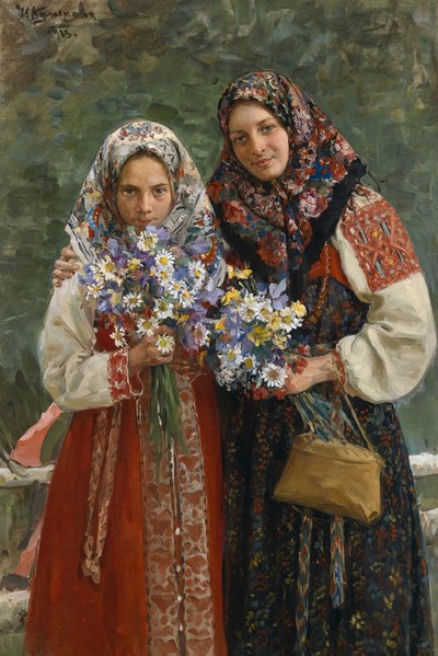 Niityn kukat, 1913 tekijältä Ivan Semyonovich Kulikov