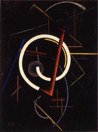 Lineaarinen rakenne, 1922 tekijältä Ivan Vassilyevich Klyun
