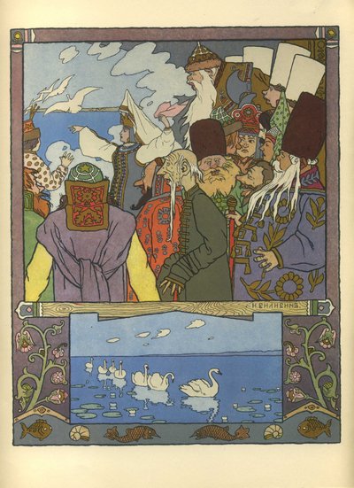 Ivan Tsarevitš ja sammakkoprinsessa, 1901 tekijältä Ivan Yakovlevich Bilibin