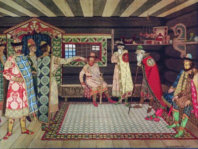 Kiovan prinssien kokous 1907 tekijältä Ivan Yakovlevich Bilibin