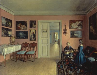 Taiteilijoiden huoneessa, 1855 tekijältä Iwan Chrutsky