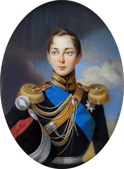 Venäjän tsaarevitš Aleksandr Nikolajevitšin pienoiskuva. tekijältä Iwan Winberg