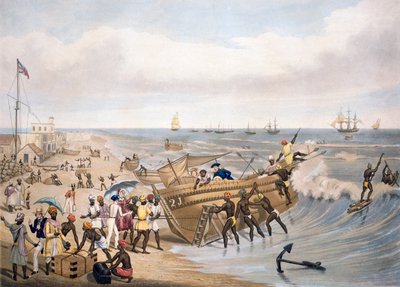 Madras, lähdössä, 1856. tekijältä J.B. East
