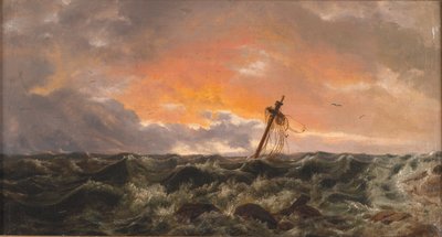 Merimaisema hylkyllä tekijältä Johan Christian Dahl