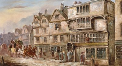 The Cock Tavern, Bishopsgate Street, Lontoo, tekijältä J.C. Maggs