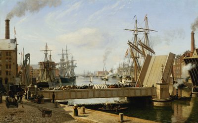 Näkymä Kööpenhaminasta Knippelsbron kanssa, 1882 tekijältä J.E. Carl Rasmussen
