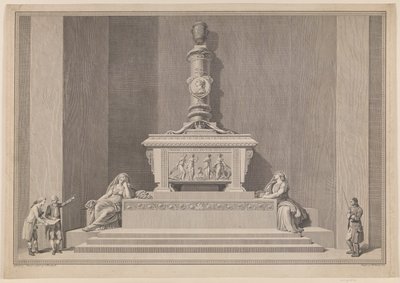 Frederik V:n hautamuistomerkki Roskilden katedraalissa tekijältä J.F. Clemens