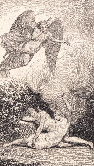 Kuvitus Ewaldin "Adam ja Eeva". SISÄÄN tekijältä J.F. Clemens