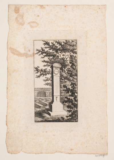 Muistomerkki kirjailija Hans Vilhelm Riberille tekijältä J.F. Clemens