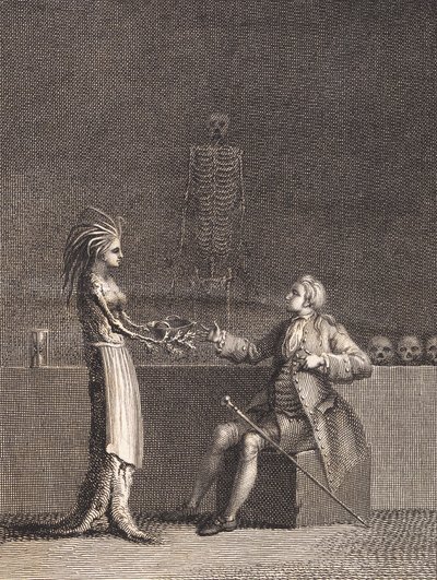 Niels Klim anatomian kammiossa tekijältä J.F. Clemens