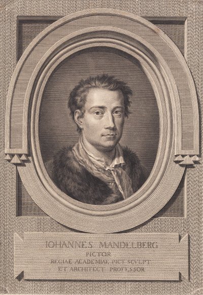 Taidemaalari Johan Mandelbergin muotokuva tekijältä J.F. Clemens