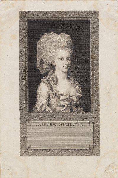 Prinsessa Louisa Augustan muotokuva tekijältä J.F. Clemens