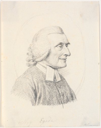 Pappi Paul Egeden (1709-89) muotokuva tekijältä J.F. Clemens