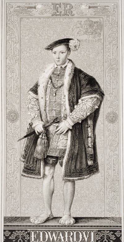 Edward VI (1537-53) Englannin ja Skotlannin historian kuvituksista, osa I tekijältä J.L. Williams