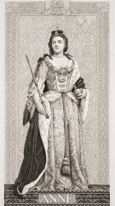 Kuningatar Anne (1665-1714) Englannin ja Skotlannin historian kuvituksista, osa II tekijältä J.L. Williams