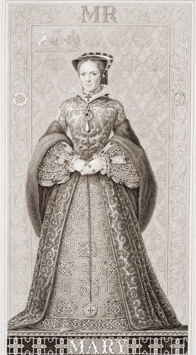 Queen Mary (1516-58) Englannin ja Skotlannin historian kuvituksista, osa I tekijältä J.L. Williams
