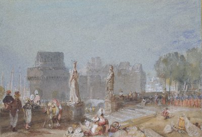 Nantesin linna vuonna 1830 tekijältä Joseph Mallord William Turner