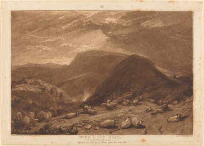 Hind Head Hill, julkaistu 1811. tekijältä Joseph Mallord William Turner