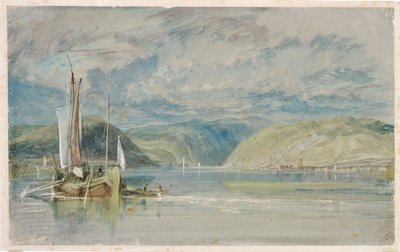 "Rudesheim", 1817 tekijältä Joseph Mallord William Turner