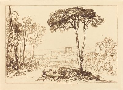 Scene in the Campagna, julkaistu 1812. tekijältä Joseph Mallord William Turner