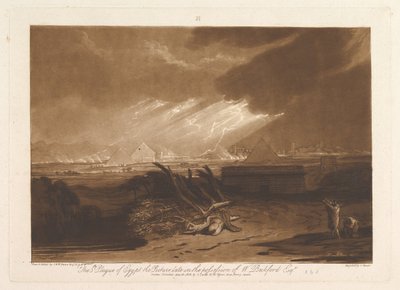 Egyptin viides rutto Liber Studiorum, osa III, levy 16, 10. kesäkuuta 1808. tekijältä Joseph Mallord William Turner