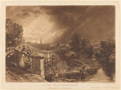 Watercress Gatherers, julkaistu 1819. tekijältä Joseph Mallord William Turner