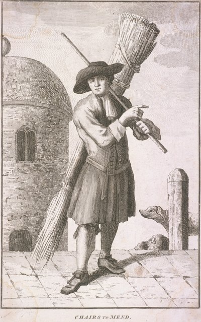 "Chairs to Mend", Cries of London, c1750 tekijältä JM