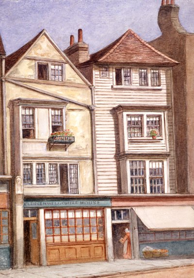 Clerkenwell Coffee House, Clerkenwell Green, Finsbury, Lontoo, 1871 tekijältä JT Wilson