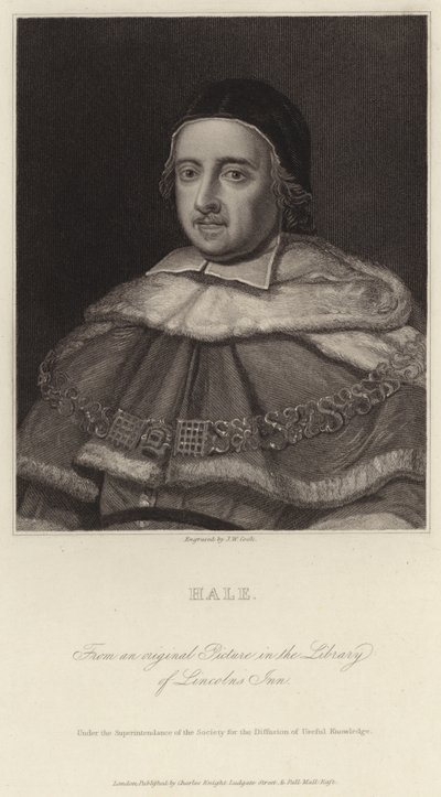 Sir Matthew Hale tekijältä J.W. Cook