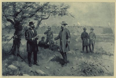 Pembertonin antautuminen Grantille (litho) tekijältä J. (after) Steeple Davis