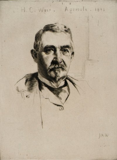 Eversti H.C. Weirin muotokuva (Agricola) tekijältä J. Alden Weir