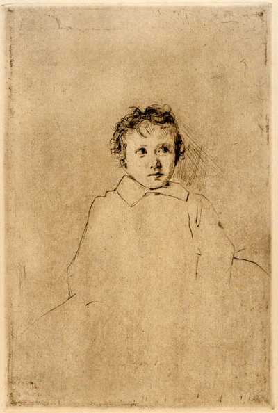 Luonnos lapsesta tekijältä J. Alden Weir