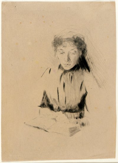 Pieni muotokuva (nuori nainen) tekijältä J. Alden Weir