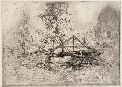 Puinen silta tekijältä J. Alden Weir