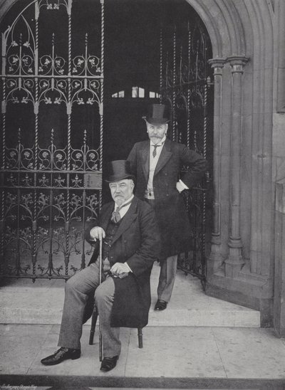 Sir Edward Reed, K.C.B., ja herra E. T. Reed. tekijältä J. Benjamin Stone