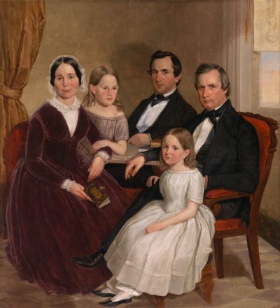 William Jervis Hough ja perhe, n. 1852-1853. tekijältä J. Brayton Wilcox