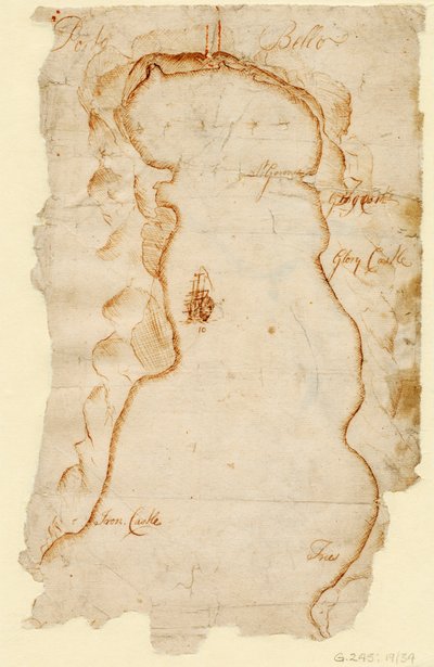 Portobelo, noin 1740 (paperi). tekijältä J. C. Morris
