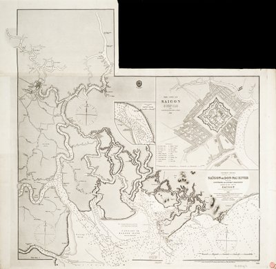 Indokiinan kartta tekijältä J. & C. Walker