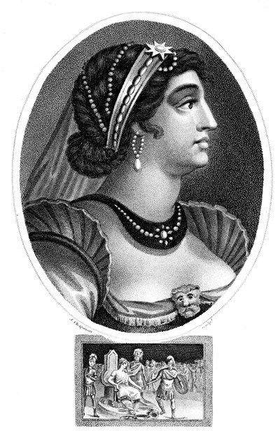 Kleopatra, Egyptin kuningatar, 1804. tekijältä J. Chapman