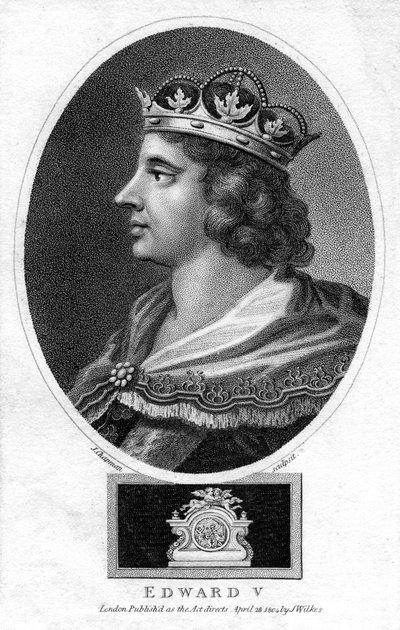 Englannin kuningas Edward V, 1804. tekijältä J. Chapman