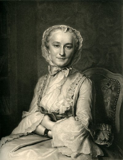 "Mademoiselle Sallén muotokuva", 1750-luku, 1908. tekijältä J Chauvet