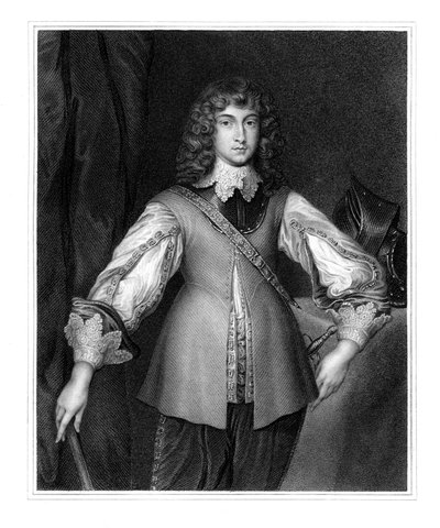 Prinssi Rupert, Englannin sisällissodan kuninkaallinen ratsuväen komentaja, 1800-luku. tekijältä J. Cochran